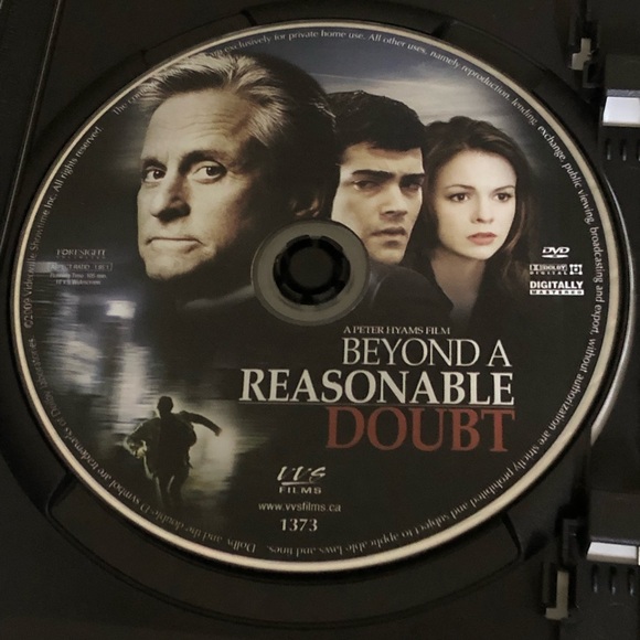 🎉 5/$15 🎉 BEYOND A REASONABLE DOUBT DVD - Picture 3 of 3